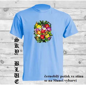 Dívčí tričko detske-bavlnene_tricko_uv_potisk_Ibisek Barva: Sky blue - nebesky modrá, velikost: 140