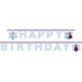 Party dekorace Procos Banner Happy Birthday Frozen