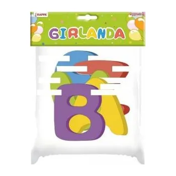 Girlanda BEZVA NAROZENINY - Happy birthday - 250 cm