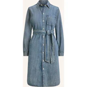 Dámská móda Lauren Ralph Lauren Dámské Džínové Šaty, modrá, 44