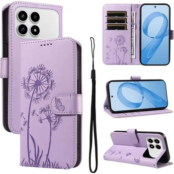 Pouzdro na tablet VSECHNONAMOBIL 130571 ART DANDELION Peněženkové pouzdro pro POCO F8 Pro fialové