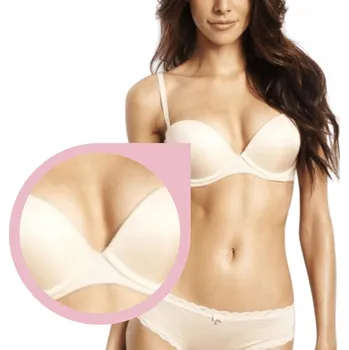 Dámské spodní prádlo Agio Milano push-up podprsenka béžová velikost 70B