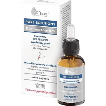 Koupelová kosmetika Ava Pore Solutions 30 ml peeling pro stažení pórů