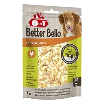 Pamlsek pro psa Pochoutka 8in1 Better Bello Chicken Bones XS 84g/7ks