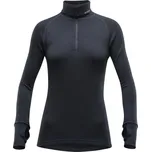 dámská funkční mikina s roláčkem DEVOLD Expedition Woman Zip Neck black - XL