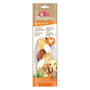 Pamlsek pro psa Pochoutka 8in1 Delights Chewy Braid M/L 80g