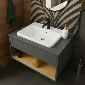 Keramické umyvadlo bílé obdélníkové 52x41cm