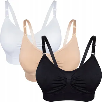 Podprsenka Przyszła Mama těhotenské bezešvé akrylové prádlo velikost S/M