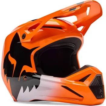Helma na motorku Dětská helma FOX JUNIOR V1 SHIELD FLUO ORANGE (YL)