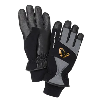 Rybářské oblečení Savage Gear Rukavice Thermo Pro Glove Grey Black - XL