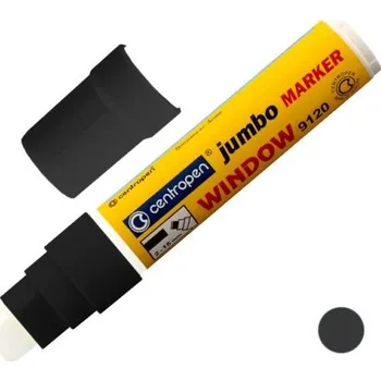 Centropen JUMBO popisovač na okna 9120 křídový černý