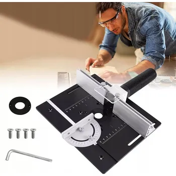 Příslušenství k frézce HLINÍKOVÁ DESKA STOLU PRO FRÉZKU S VODÍCÍ LIŠTOU, FRÉZOVACÍ DESKA