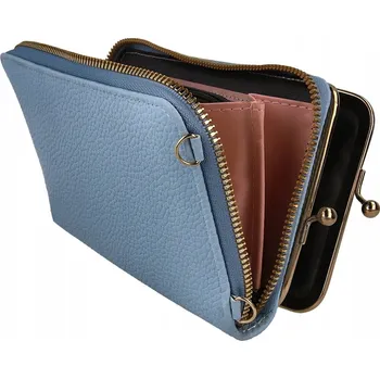 Kabelka TFO kabelka psaníčko Kabelka na telefon 2v1 modrá polyester modrá