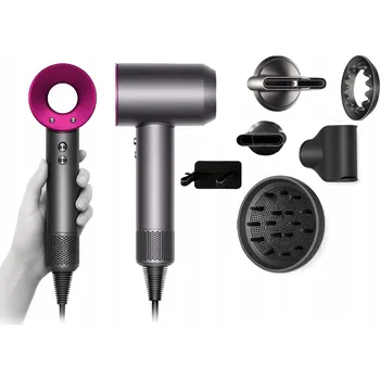 Fén Fén na vlasy s difuzérem, ionizací, silný, studený vzduch 5v1 + 5 nástavců