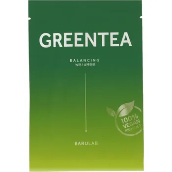 Pleťová maska BARULAB Green Tea Sheet Mask - detoxikační pleťová maska, 23 g