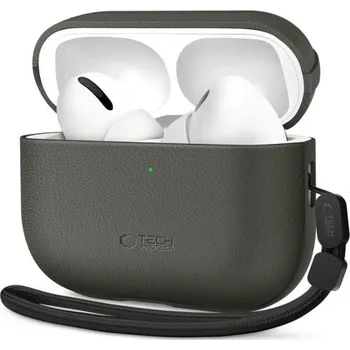 Telefonní příslušenství Tech-Protect NaturalFit, Apple AirPods Pro 3, tmavě zelené