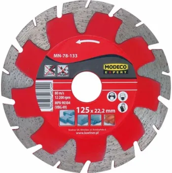 Brusný kotouč Modeco Segmentový diamantový brusný kotouč 125mm - MN-78-133