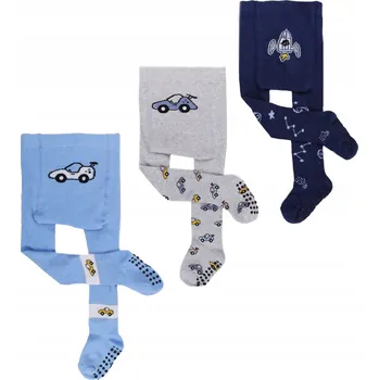 Chlapecké dětské barevné Punčocháče s ABS 3 ks 74-80 YOCLUB