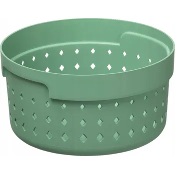 Úložný box Košík, organizér, úložný box kulatý SEOUL S Zielony