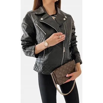 Moto bunda Černá bunda ramoneska Masson 20975, velikost S