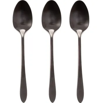 Příbor Sada čajových lžiček STILO černá 3 ks ALL 847719