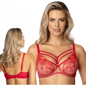Dámské spodní prádlo Gaia podprsenka měkká červená velikost 75G