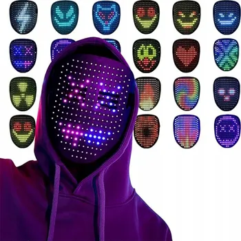 Maska na obličej Maska LED fialová