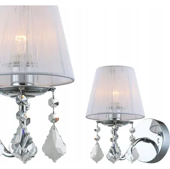 Nástěnné svítidlo Nástěnné svítidlo Italux bílé, stříbrné patice E14 40 W