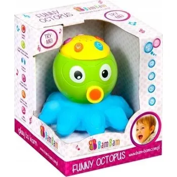 Hračka pro nejmenší DÁREK PRO HOLČIČKU ZÁBAVNÁ HRAČKA CHOBOTNICE BAM BAM HRAČKA