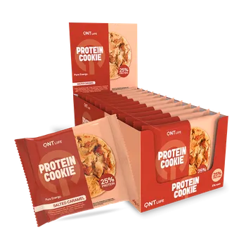 QNT Protein Cookie - QNT, příchuť Salted Caramel Box 12 kus
