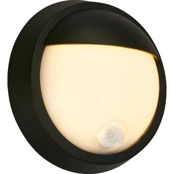 Venkovní osvětlení BRILONER Puni LED venkovní nástěnné svítidlo, pohybové čidlo, soumrakový senzor, nabíjecí, černá 3785015