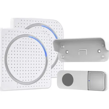 Elektroinstalační krabice Maják Zvonek 200m 2xzvonek bílý bezdrátový SOLIGHT