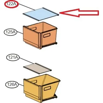 Příslušenství pro lednici ACQ30340462 - Police nad vrchní šuplík mrazničky LG