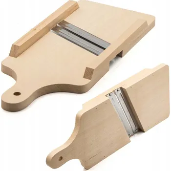 Struhadlo Dřevěné struhadlo se 2 ostřími, ruční kráječ na Zeleniny a zelí, 16 cm