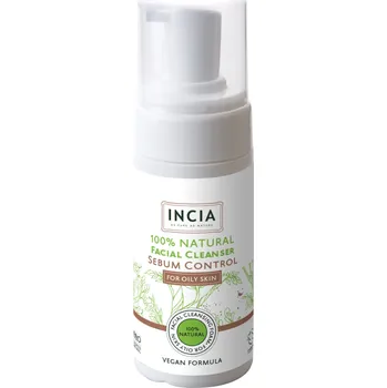 Pleťové sérum Přírodní čisticí pěna na obličej – pro pleť s make-upem, akné a černými tečkami 125ml Incia