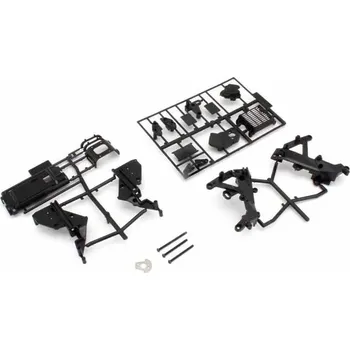 Kyosho Hanging-On Racer Main Frame and Gearbox Set (YZR500/Black) - expresní doprava