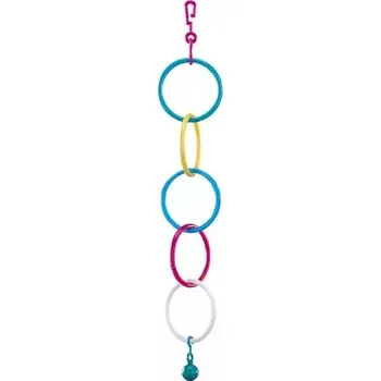 Pro ptáka Nobby hračka pro malé papoušky plastové kruhy 1ks