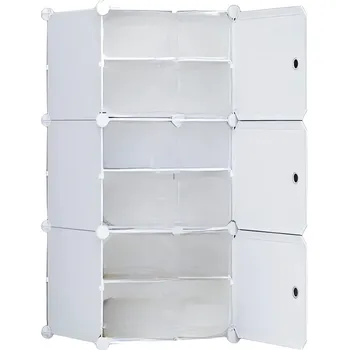 Botník Hogler 3406 Variabilní regálový systém 6 polic 96 x 44 x 32 cm, bílý