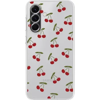 Pouzdro na mobilní telefon Pouzdro pro Samsung Galaxy A56 5G průhledné, Mini Patterns, Třešně