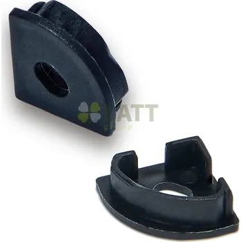 Osvětlení BERGE Koncové krytky profilů BRG-20 2 ks černé