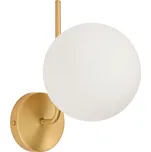 Kave Home Zlaté kovové nástěnné světlo Brisia 15 cm