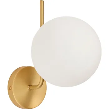 Nástěnné svítidlo Kave Home Zlaté kovové nástěnné světlo Brisia 15 cm