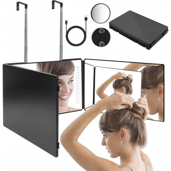 Zrcadlo ZRCADLO 360 ZRCADLO SKLÁDACÍHO S LED OSVĚTLENÍM