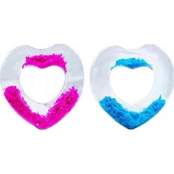 Obraz Nafukovací kruh bílý 70 cm srdce bílé