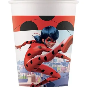 Procos Kelímky papírové Miraculous 200 ml 8 ks