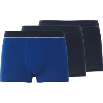 Boxerky esmara Men Pánské boxerky s BIO bavlnou, 3 kusy (navy modrá / modrá, 8/XXL)
