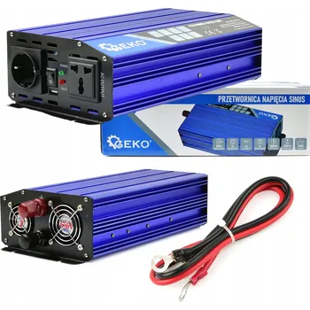 Měnič napětí GEKO MĚNIČ NAPĚTÍ NAPĚTÍ SINUS 12V/230V 1000/2000W