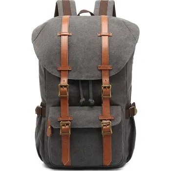 Městský batoh Kaukko Outdoor canvas batoh LANCE Šedý Kaukko 20031109275087307