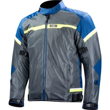 Moto oblečení LS2 bunda Riva BLUE/DARK GREY/H-V YELLOW - L