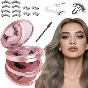 Umělé řasy 16x UMĚLÉ MAGNETICKÉ ŘASY Magnetické řasy 3D, není potřeba oční linka